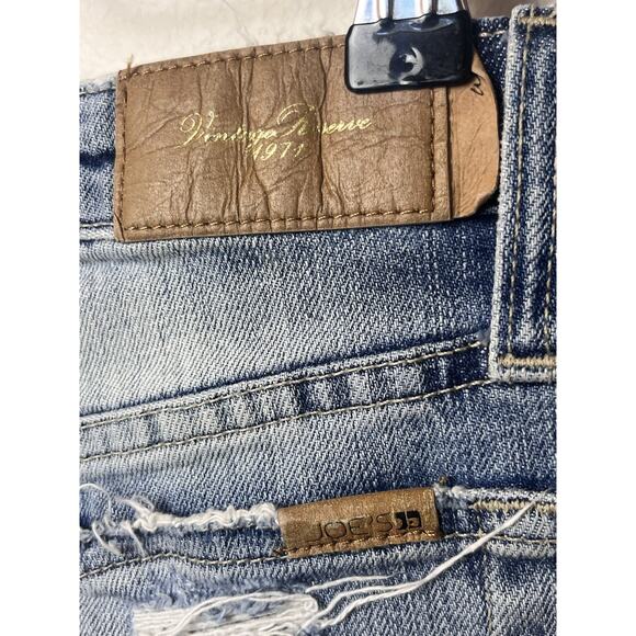 JOE'S Distressed Denim Shorts Women’s Sz 28 Vintage Reserve - Picture 5 of 6